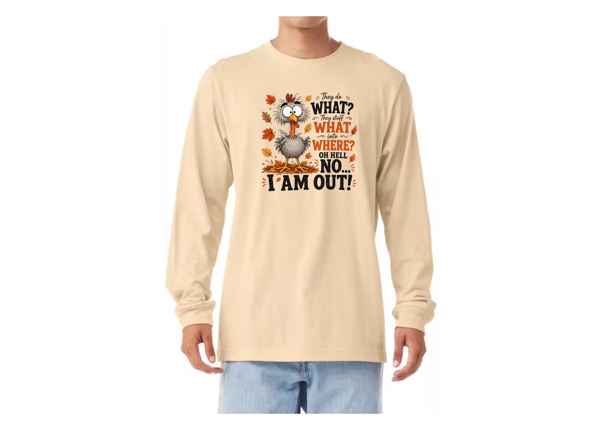 Funny Thanksgiving Turkey Long Sleeve Shirt
