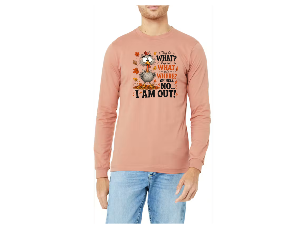 Funny Thanksgiving Turkey Long Sleeve Shirt