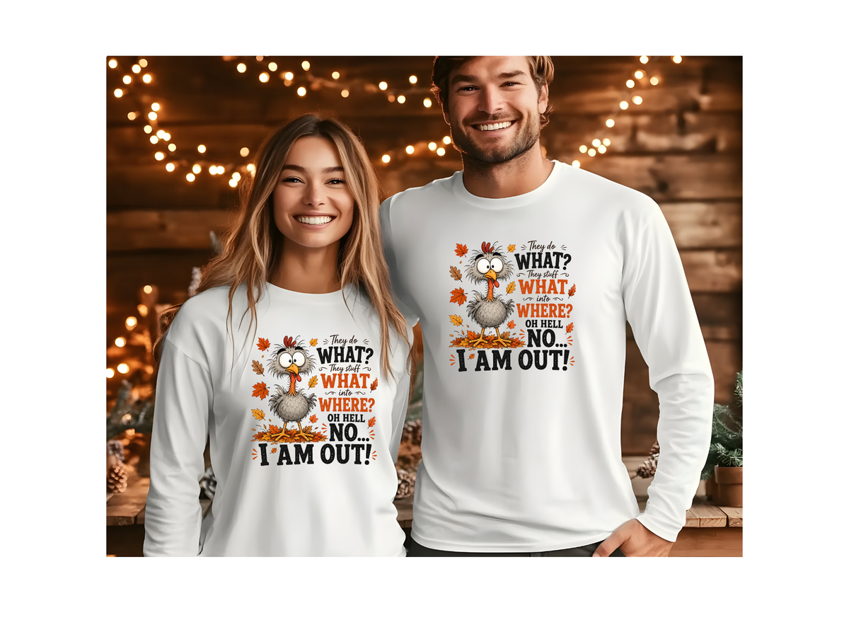 Funny Thanksgiving Turkey Long Sleeve Shirt